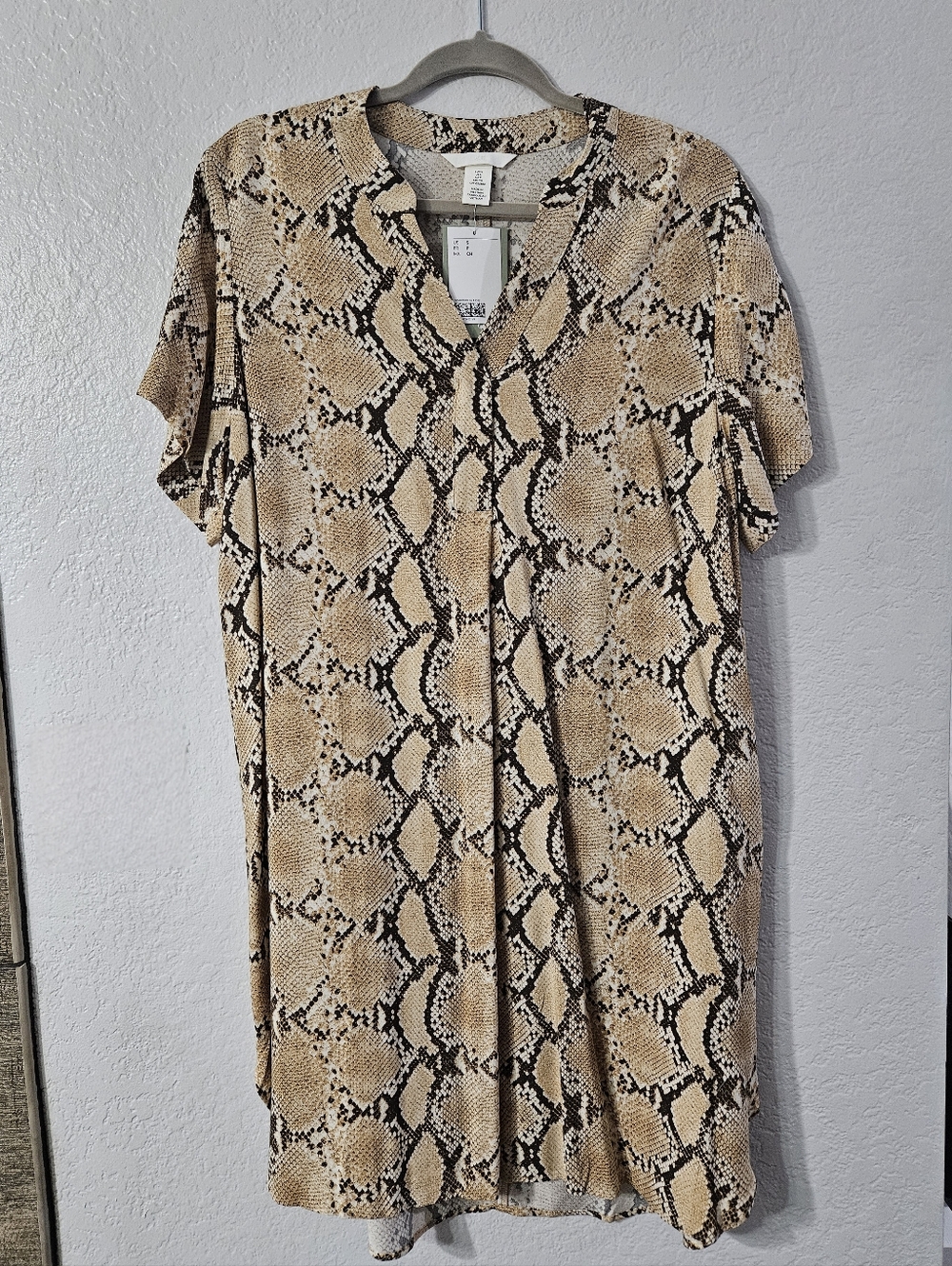 H&M Snakeskin Tunic Dress